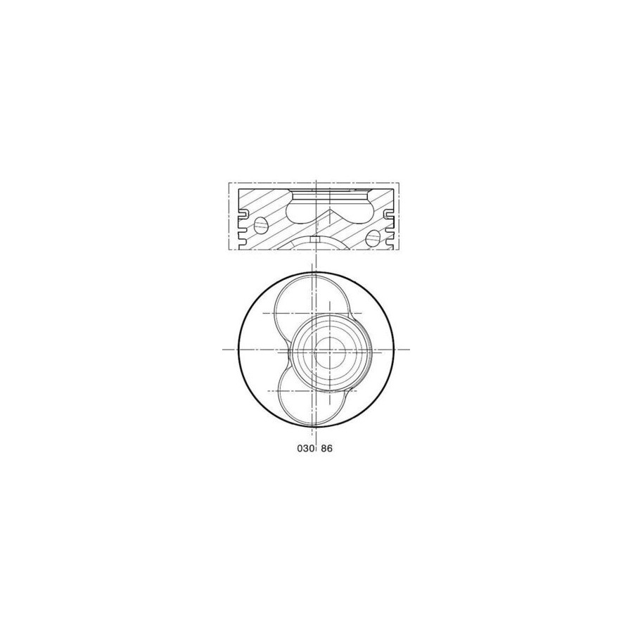 Piston de moteur au cylindre 1 revêtu 030 86 02 MAHLE pour AUDI VW SEAT SKODA - Image 4