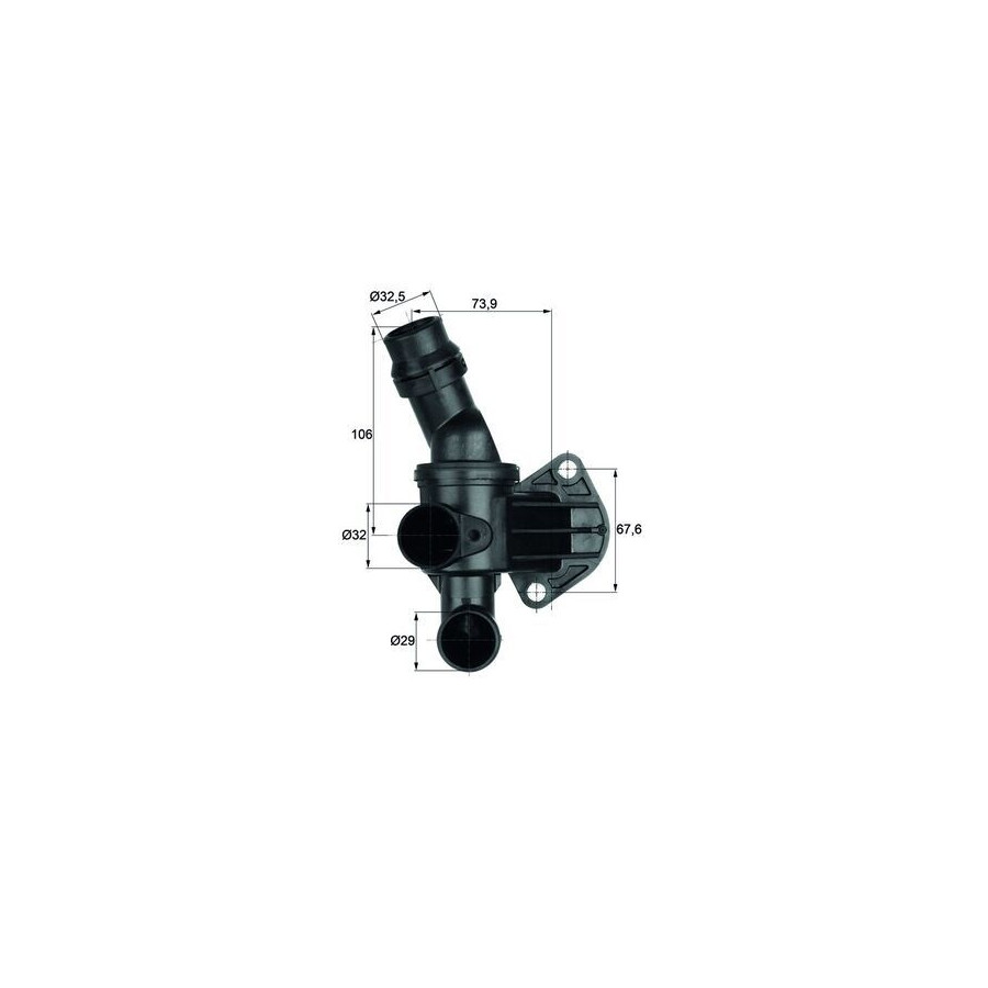 Thermostat Refroidissement Temp 80°C avec Joint MAHLE pour U. A. Audi Tt - Image 3