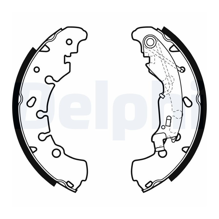 Mâchoires de frein LS1980 DELPHI pour FIAT ABARTH LANCIA OPEL PIAGGIO CITROËN - Image 3