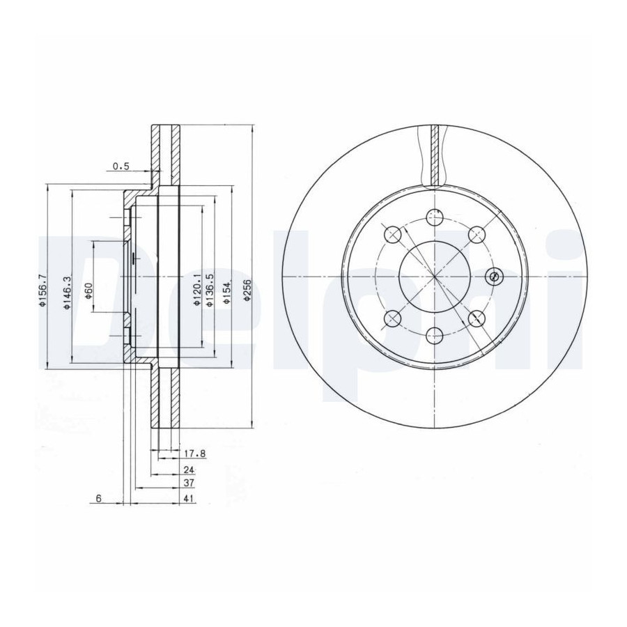 Delphi Disque De Frein Bg3334 Chevrolet;Daewoo