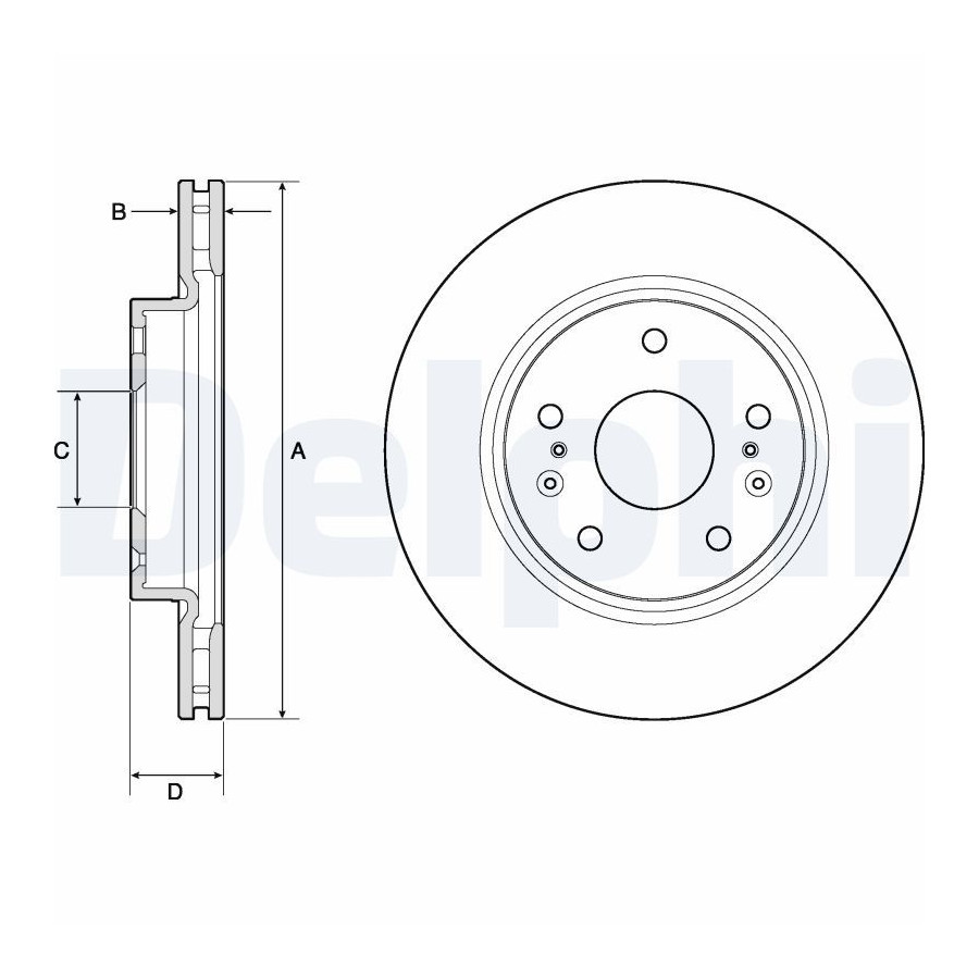 Delphi Disque De Frein Bg4764c Suzuki