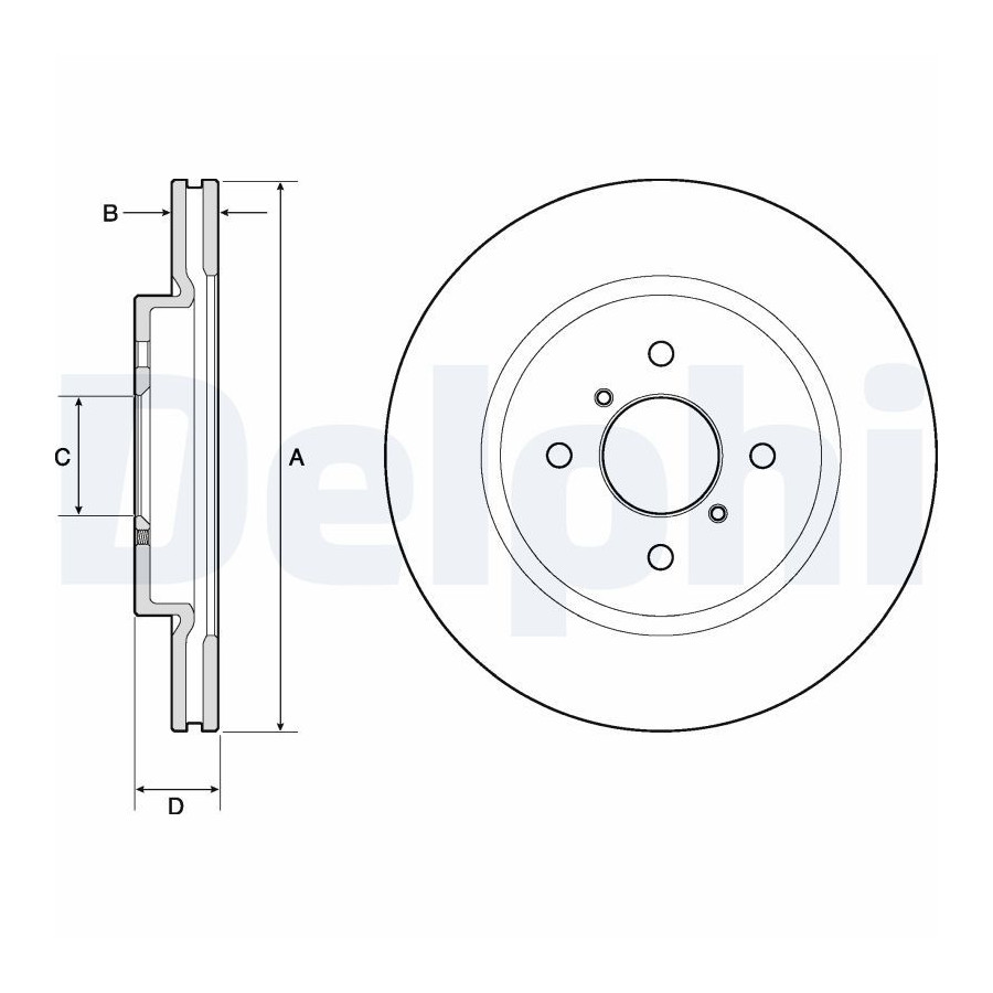 Delphi Disque De Frein Bg4750c Suzuki