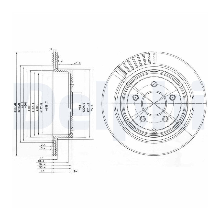 Delphi Disque De Frein Bg4041 Infiniti;Nissan