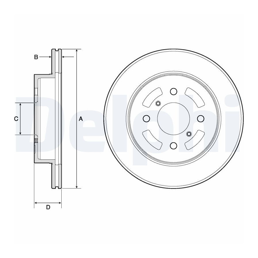 Delphi Disque De Frein Bg3941 Suzuki