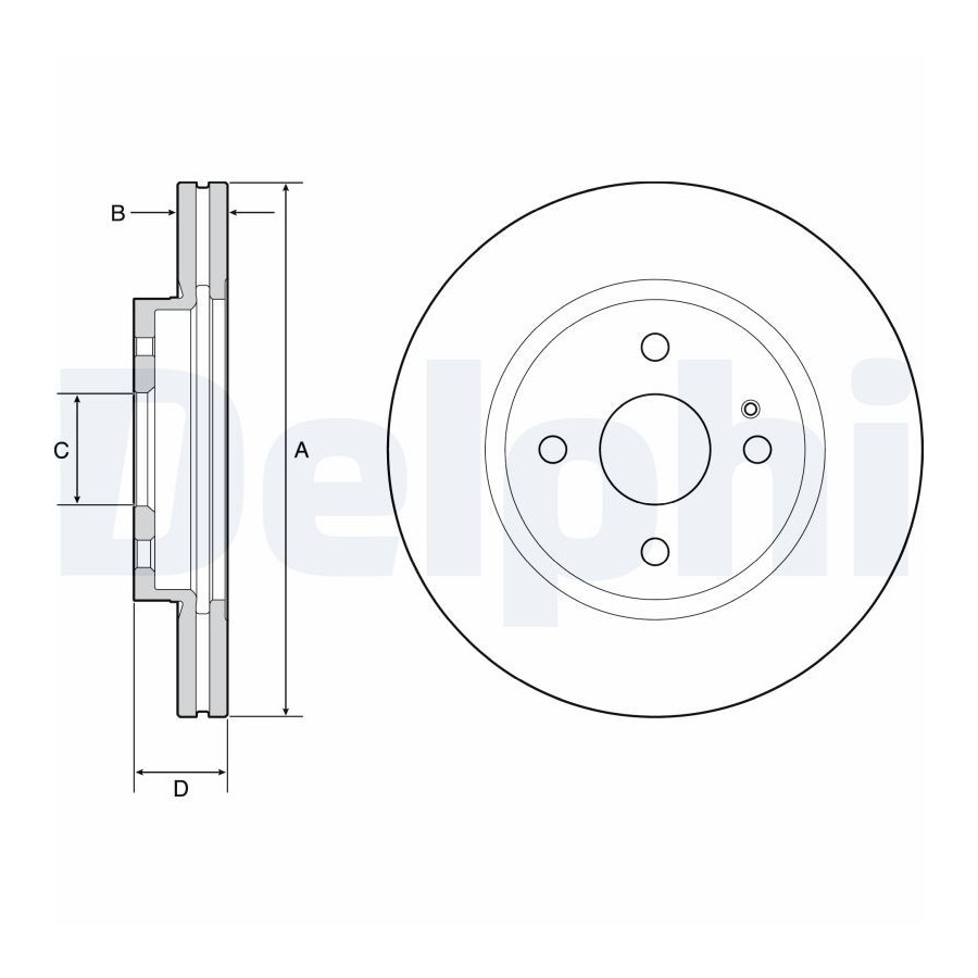 Delphi Disque De Frein Bg4942c Mazda