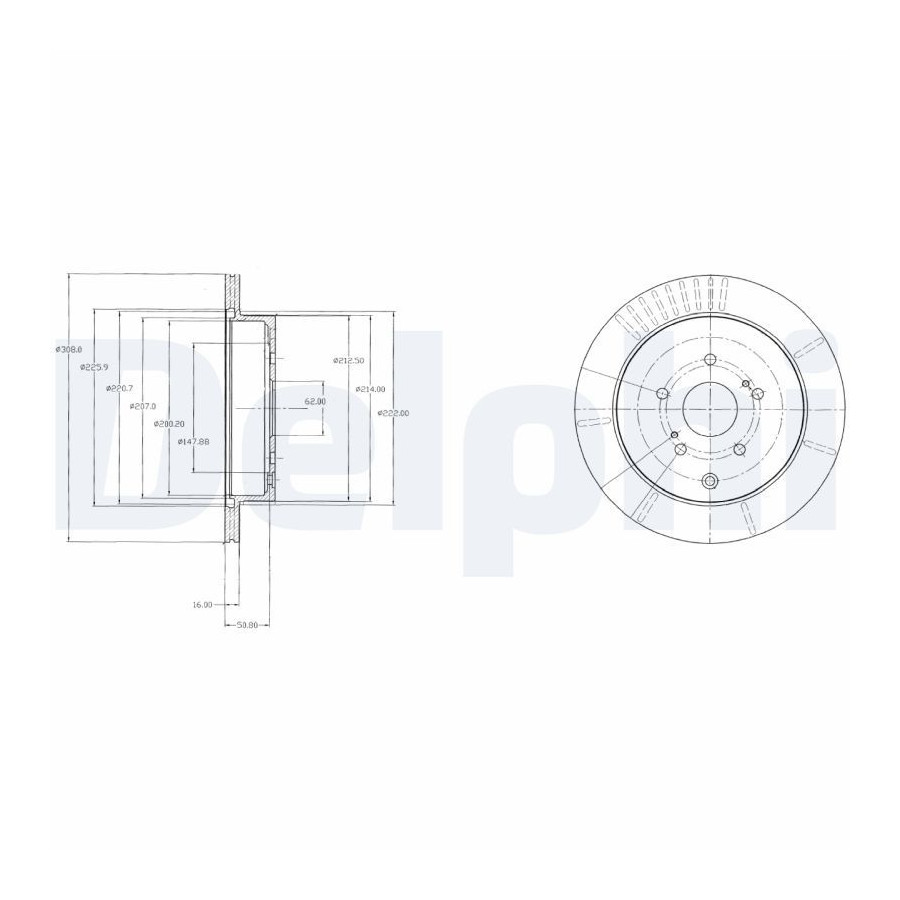 Delphi Disque De Frein Bg4329 Suzuki