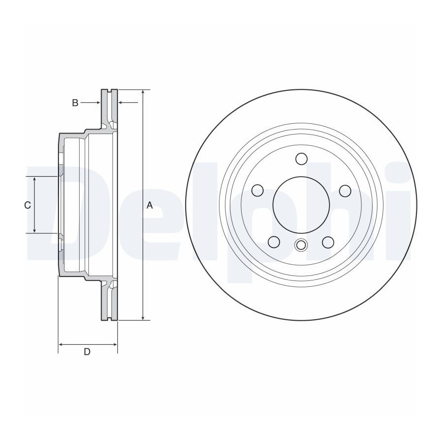 Delphi Disque De Frein Bg4946c Bmw