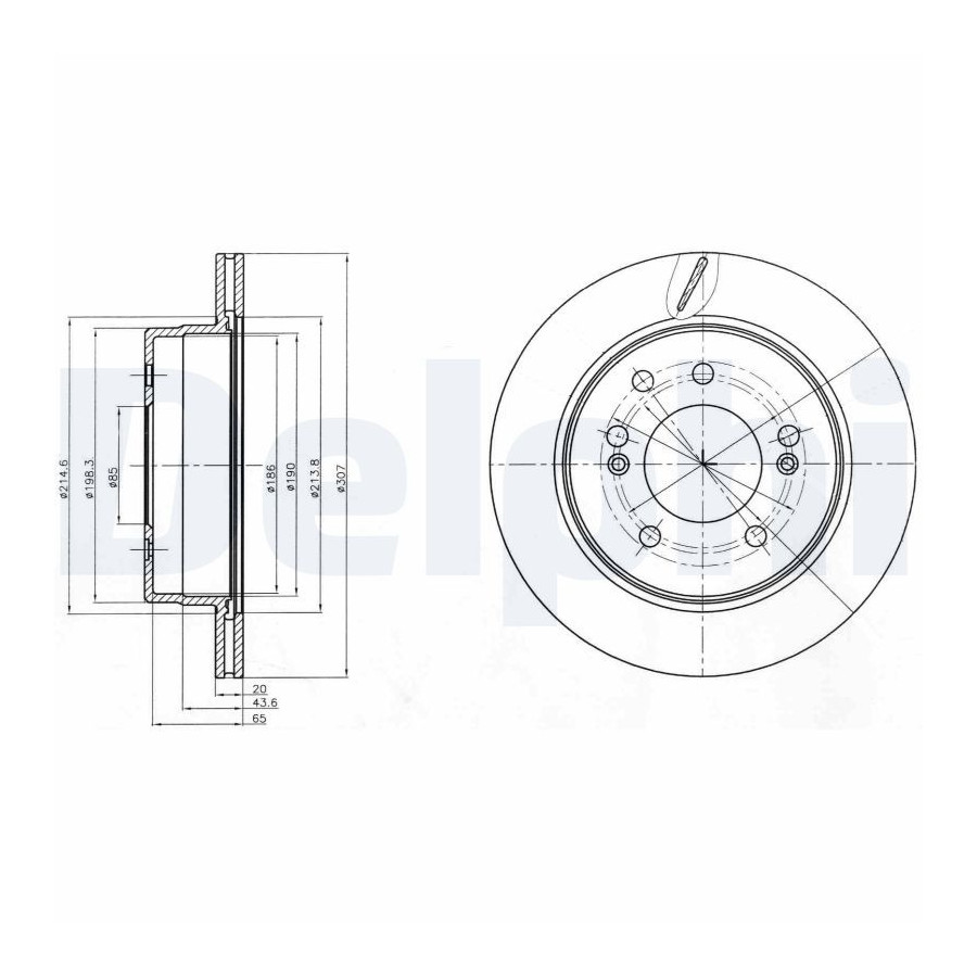Delphi Disque De Frein Bg4273 Ssangyong