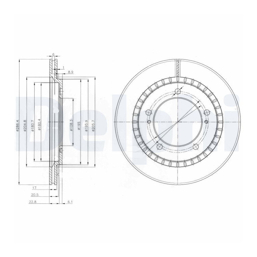 Delphi Disque De Frein Bg3820 Suzuki
