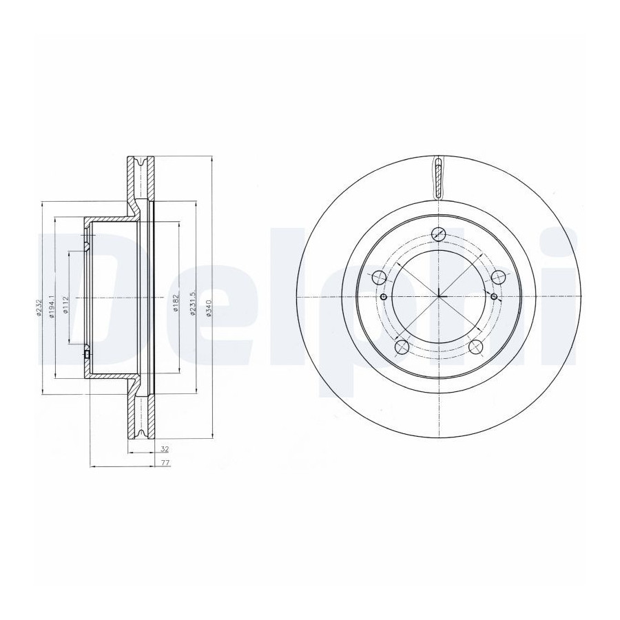 Delphi Disque De Frein Bg9067 Toyota