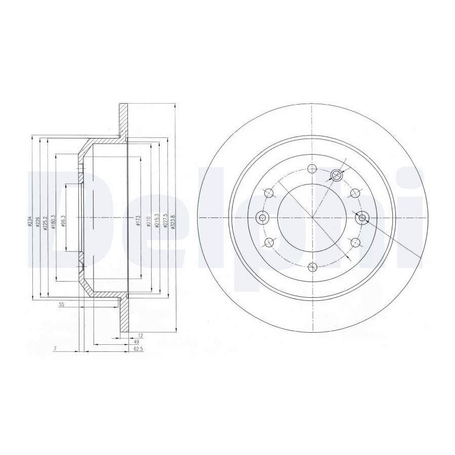 Delphi Disque De Frein Bg4138 Kia