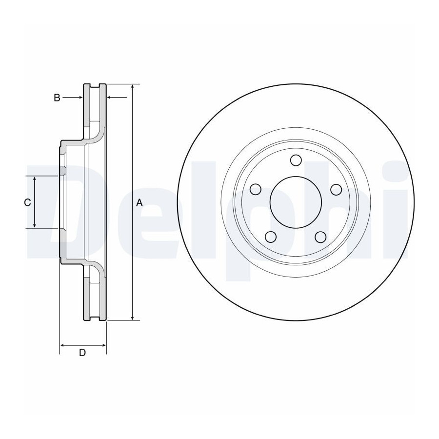 Delphi Disque De Frein Bg4831c - Image 2