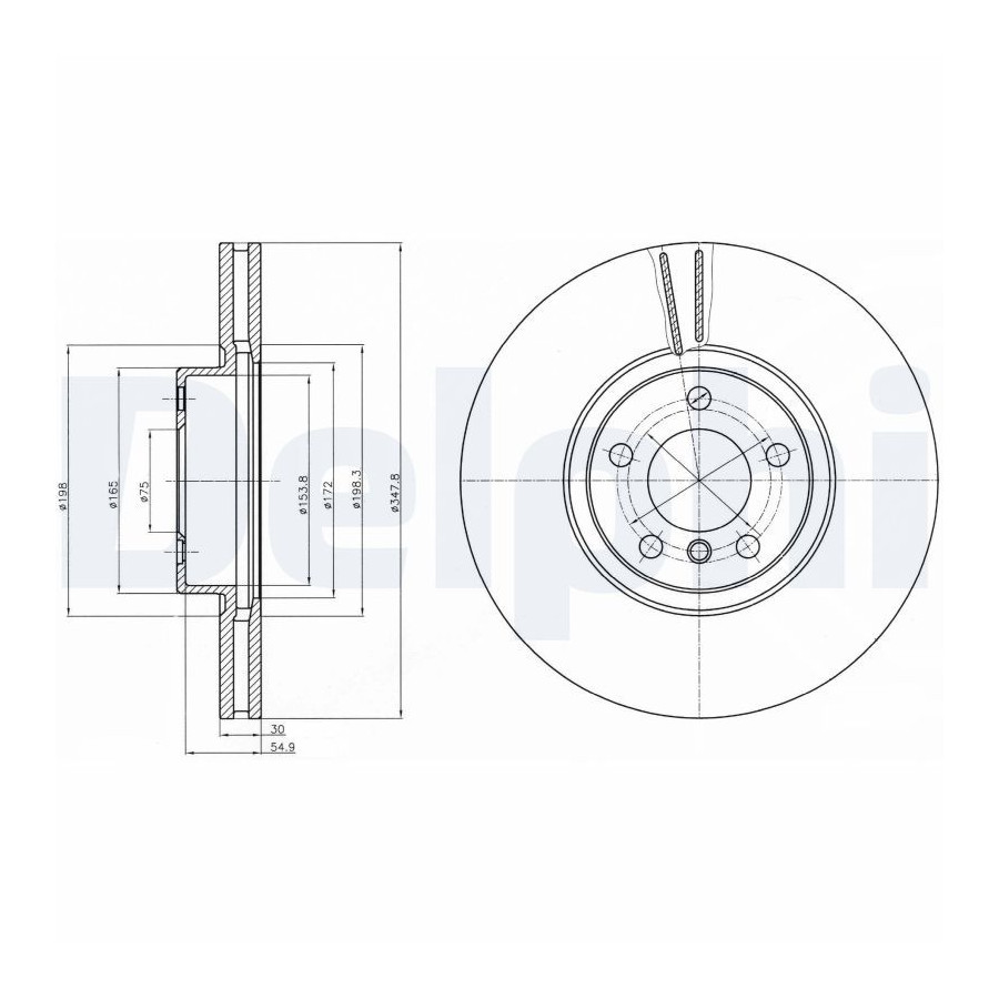 Delphi Disque De Frein Bg9063c - Image 3