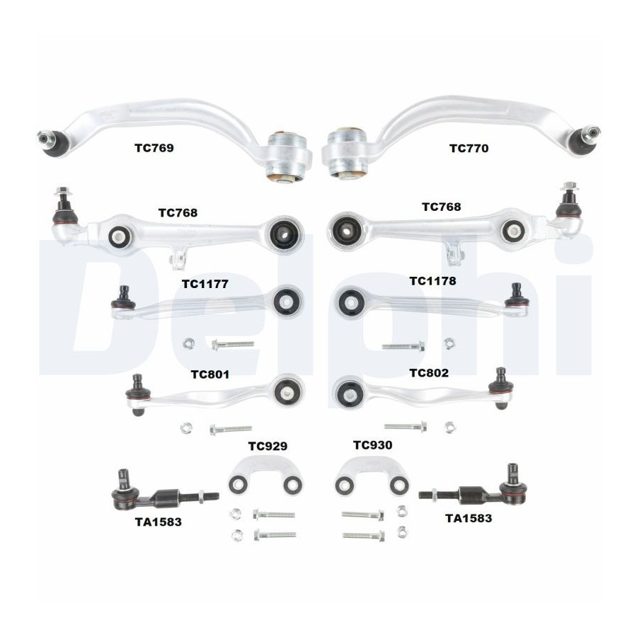 Kit de réparation de bras transversal Essieu avant TC1300KIT DELPHI pour AUDI VW - Image 4