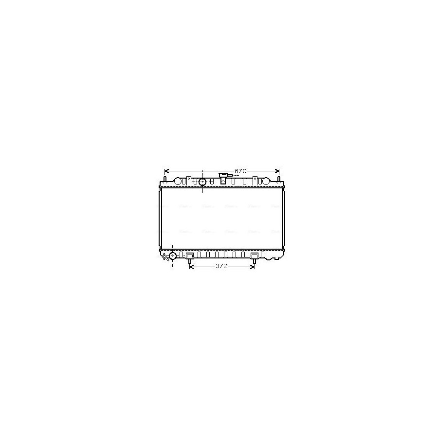 AVA QUALITY COOLING Radiateur refroidissement du moteur DN2245 