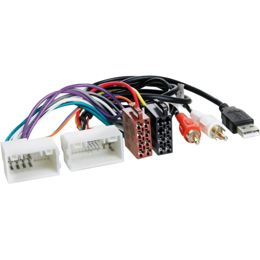 Câble de connexion radio Différents modèles Hyundai - Kia ></noscript> Norme ISO > AUX / USB