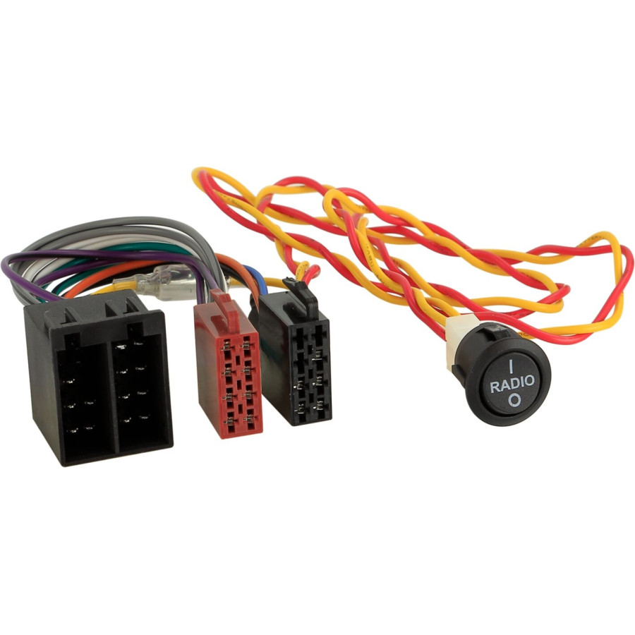 Câble de connexion radio Câble d'extension ISO avec interrupteur marche/arrêt Câble de 80 cm
