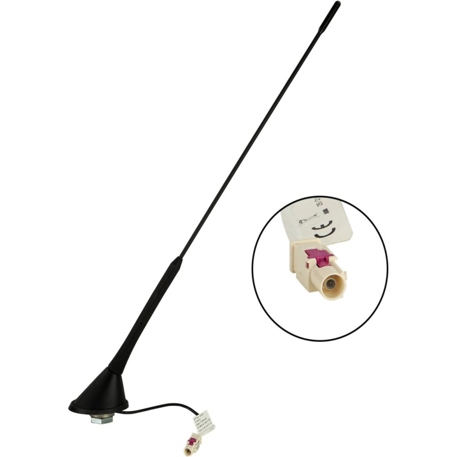 Antenne de toit AM/FM inclinaison de tige 60° 12V Phantom