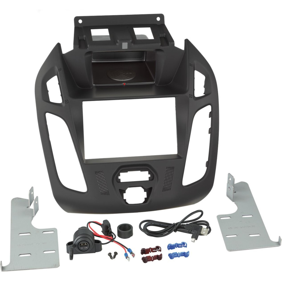 Panneau radio 2-DIN INBAY®Ford Transit Connect (PJ12) / Tourneo Connect (PJ12) 2013-2018 noir