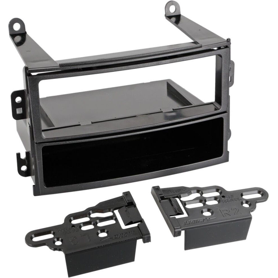 ACV Adaptateur de fa&ccedil;ade 1-din avec vide poche pour nissan 350z 2003 - 2005 noir nc