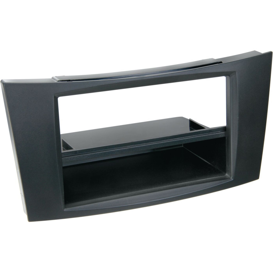 Panneau radio 2-DIN avec compartiment de rangement Mercedes Benz Classe E noir