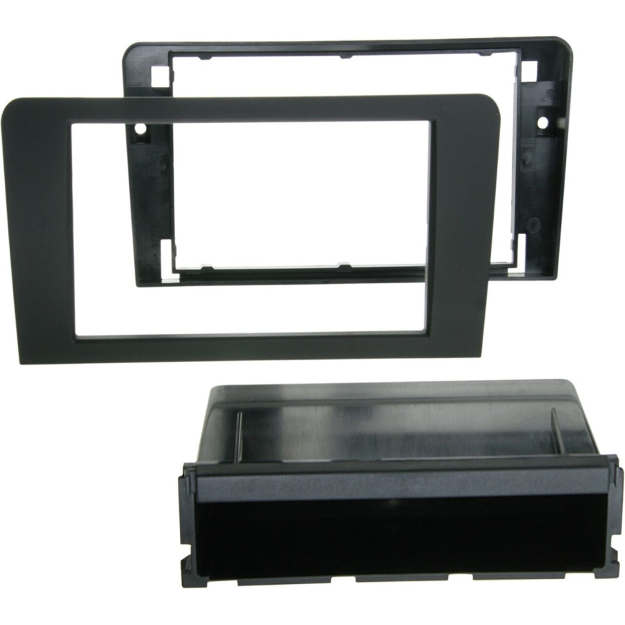 Panneau radio 2-DIN avec compartiment de rangement Audi PRO A3 (8P / 8PA) noir