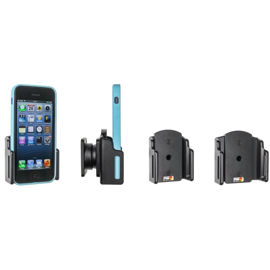 Apple iPhone 5 / SE Support réglable passif avec support pivotant. Avec couverture