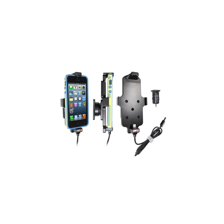 Apple iPhone 5 / 5S / SE Support actif avec ou sans cache Prise USB 12V