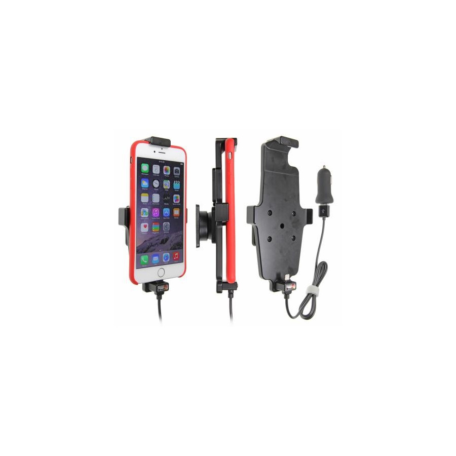 Support actif Apple iPhone 6/6S/6 Plus/7 Plus/8 Plus/Xs Max avec prise USB 12 V. (avec/sans couverture)