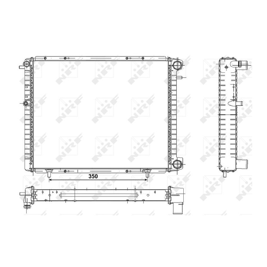 NRF  507351 Radiateur, refroidissement du moteur