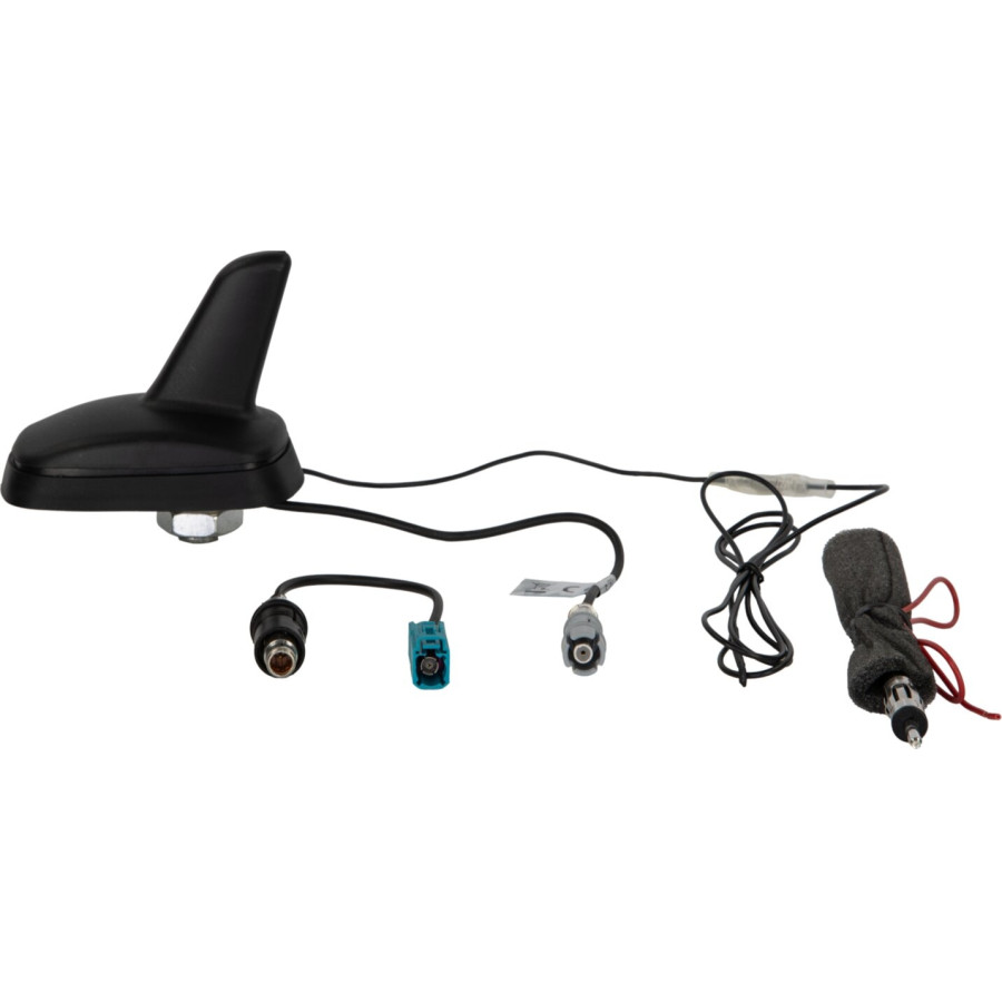 Antenne de toit Shark AM/FM avec adaptateurs DIN et Fakra (fantôme)