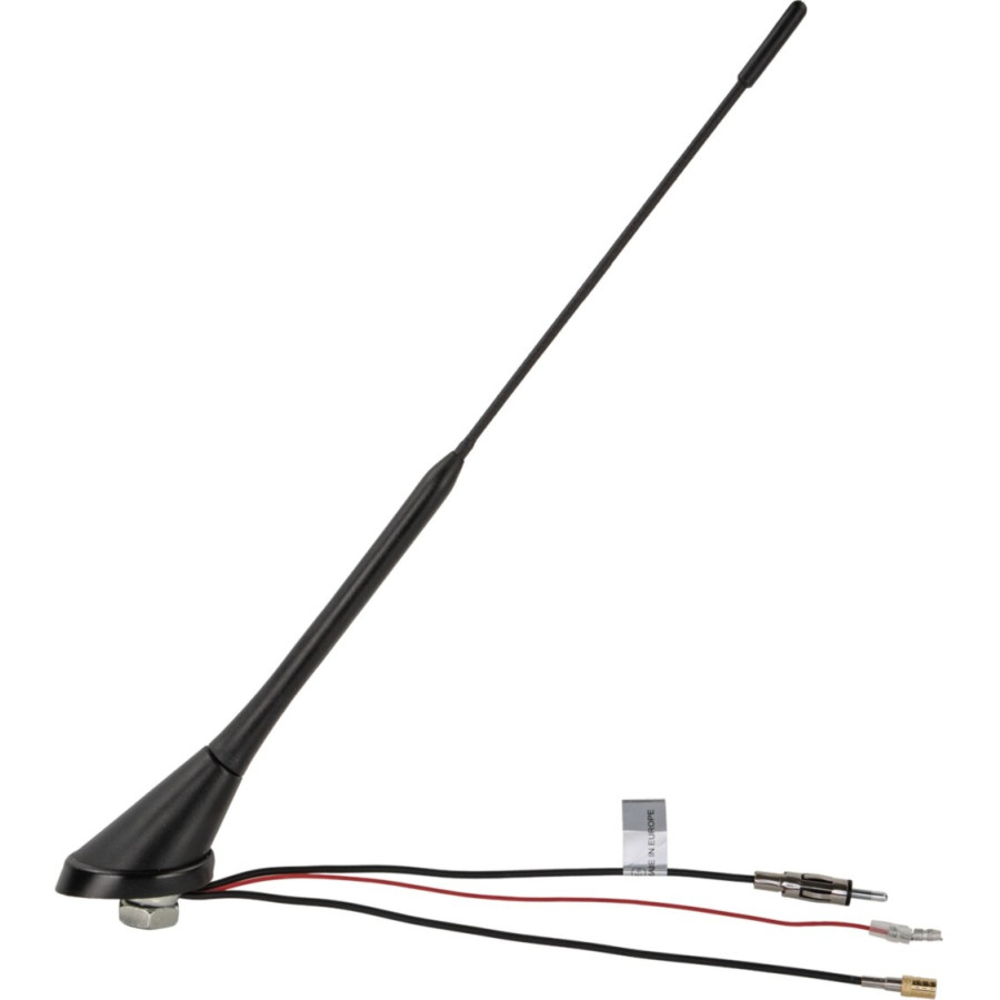 Antenne de toit 16V FM / DAB+ angle d'inclinaison 52 degrés (fouet 32cm)