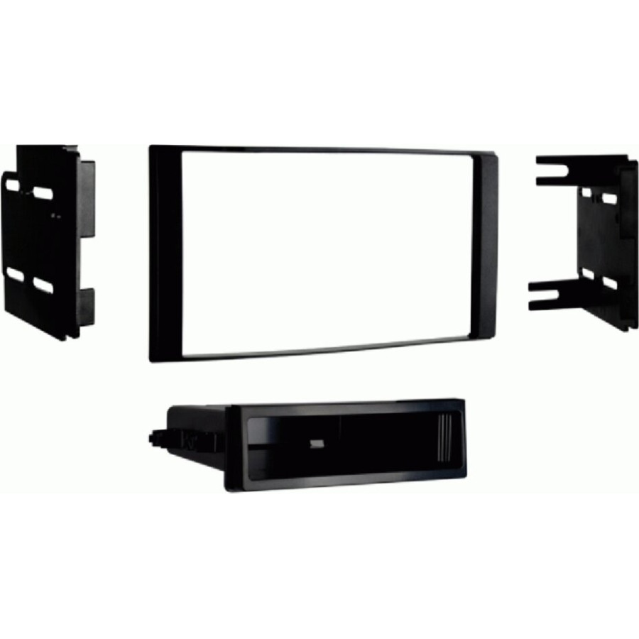 Panneau radio 2-DIN avec compartiment de rangement Nissan Micra/Note/Versa noir (METRA)