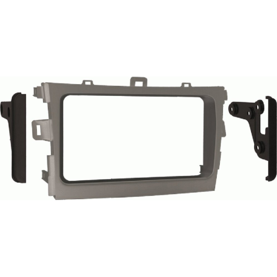 Panneau radio 2-DIN Toyota Corolla/Verso (AR2) 2009-2018 (METRA) Argent