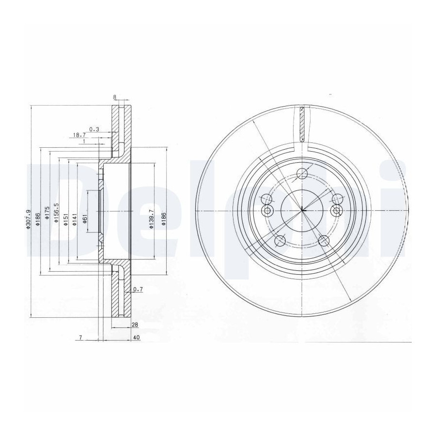 Delphi Disque De Frein Bg9016 Renault