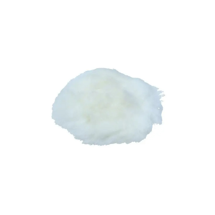 Rooks Tampon de polissage avec Velcro, laine 75 mm