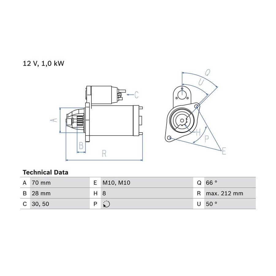BOSCH Demarreur  0 986 023 230 (X1)