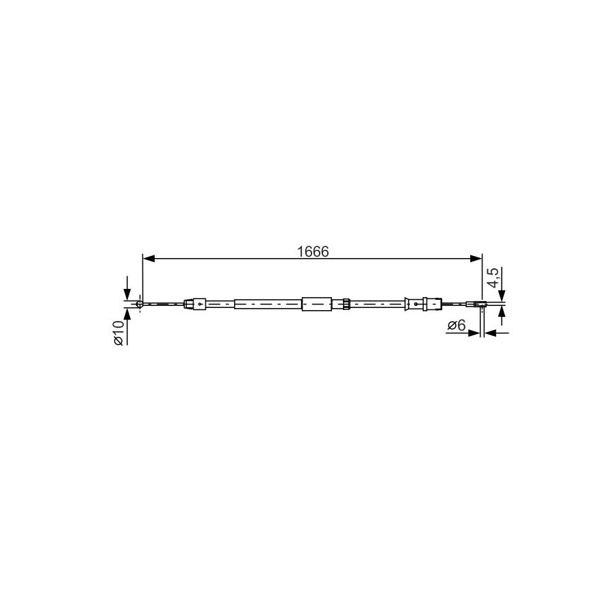 Bosch Tirette À Câble, Frein De Stationnement 1 987 482 032 - Image 7