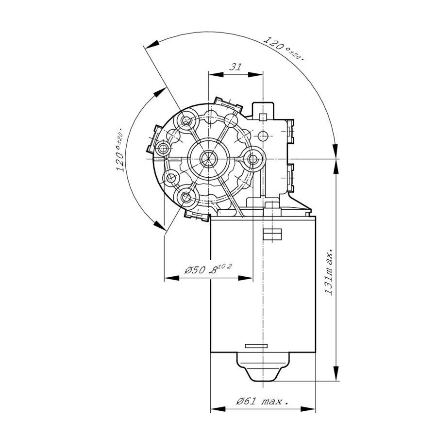 BOSCH Moteur d'essuie-glace 