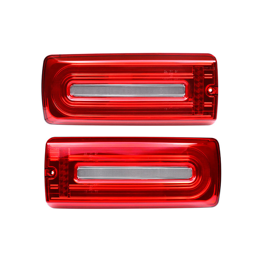 Jeu de feux arrière LED sur mesure pour Mercedes Classe G W463 G500/G550/G55/G63 AMG 1999-2018 - Rouge/Clair DL MER01LC AutoStyle