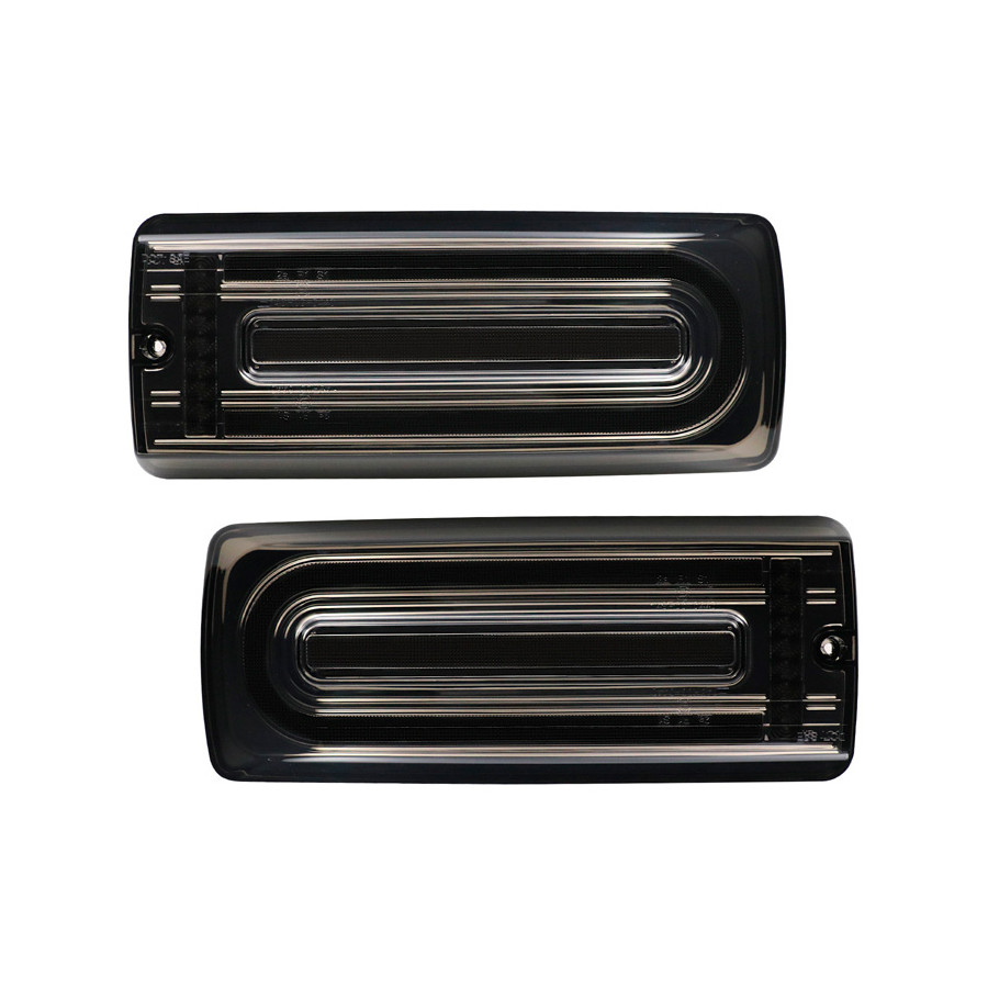 Jeu de feux arrière LED sur mesure pour Mercedes Classe G W463 G500/G550/G55/G63 AMG 1999-2018 - Gris Fumée DL MER01LS AutoStyle