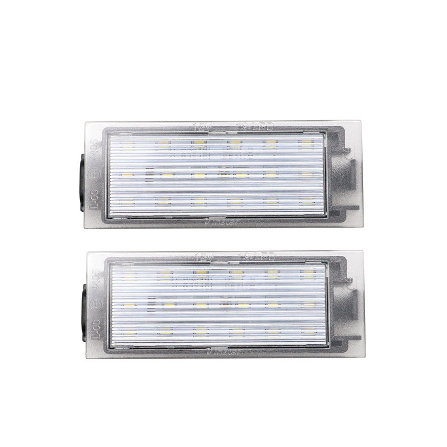 Set feux de plaque d'immatriculation LED sur mesure pour Smart ForTwo (453) 2014- DL SMN01 AutoStyle