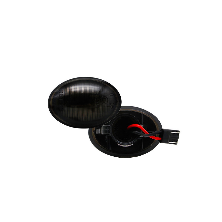 Jeu de clignotants latéraux à LED adaptés à différents modèles Alfa/Fiat/Ford/Lancia - Gris fumé - incl.