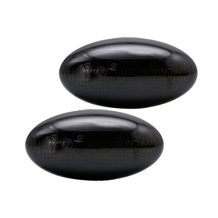 Set de clignotants latéraux LED sur mesure pour Toyota Aygo 2005-2014 & 2014- / Proace 2013- - Gris Fumée - inc.