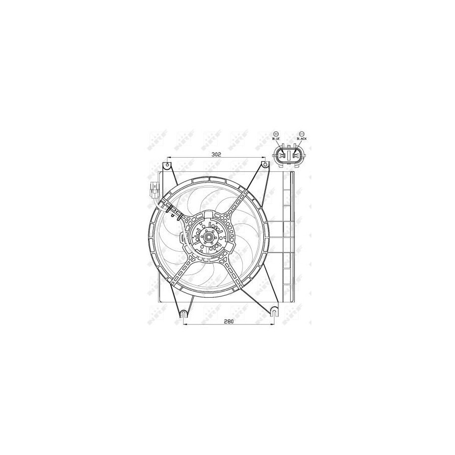 Nrf Ventilateur De Refroidissement 47547 47547 Hyundai