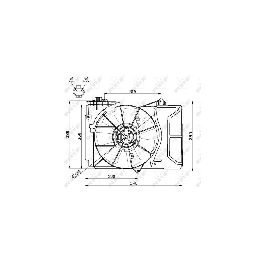 Nrf Ventilateur De Refroidissement 47055 47055 Toyota