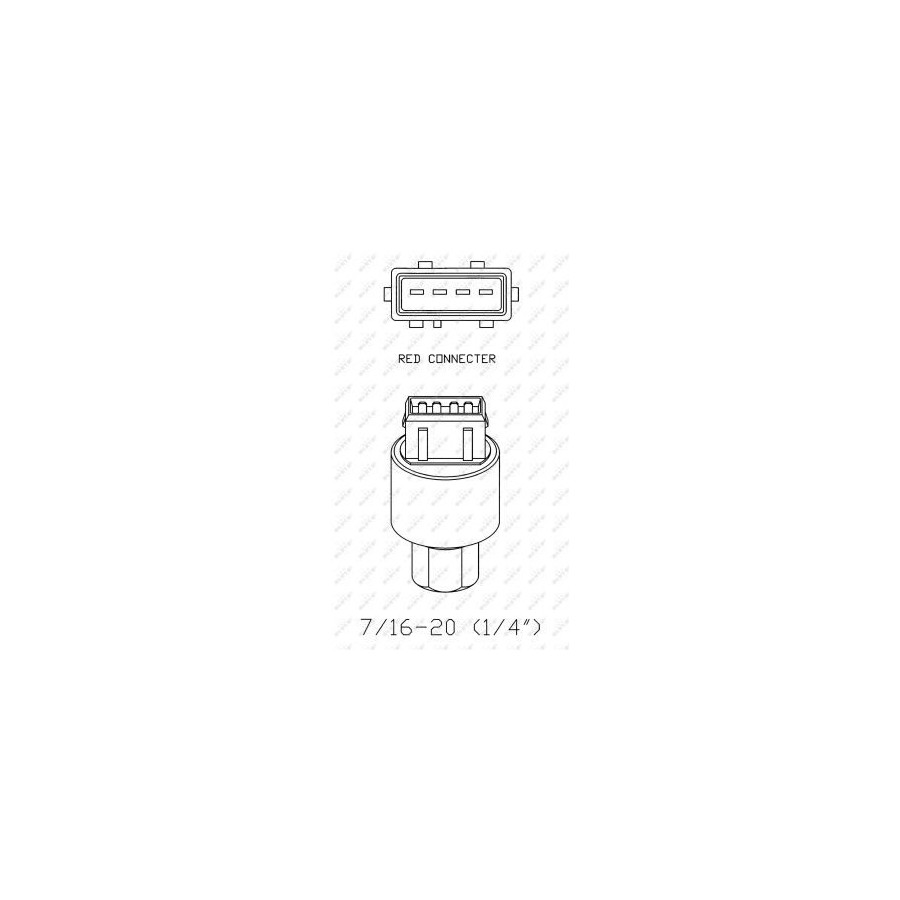Interrupteur Pression Climatisation Citroen Fiat Lancia Peugeot NRF 38936 - Image 3