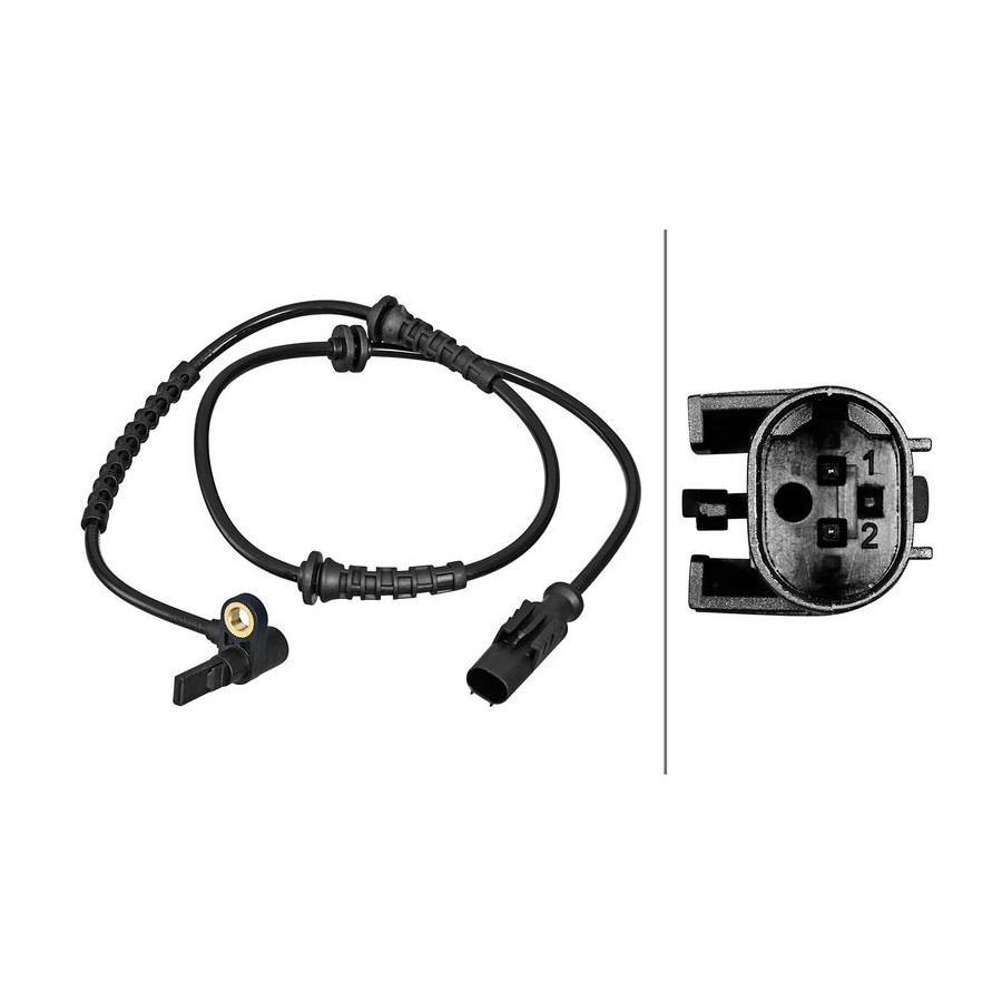 Hella Capteur De Vitesse De Roue 6Pu358217241 Abarth;Alfa Romeo;Fiat;Opel;Vauxhall