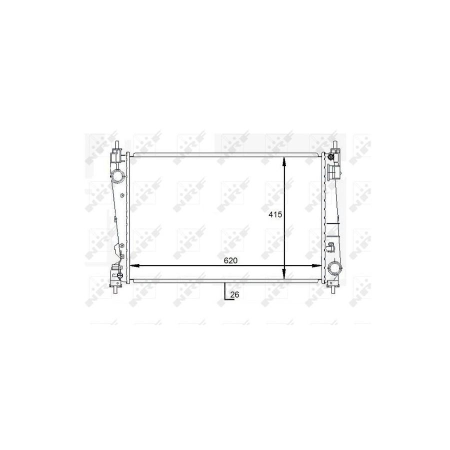 Nrf Radiateur, Refroidissement Du Moteur 59084 Opel