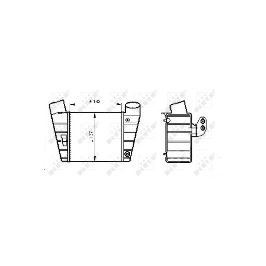 NRF  Intercooler (&eacute;changeur d'air) 30544